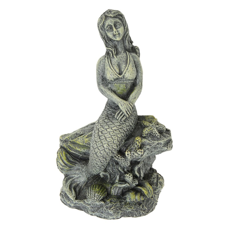 Aquarium Mermaid Statue Safe Resin Beautiful Fish Tank Mermaid Decor