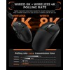 DAREU A980PROMAX Wired 8K/Wireless 4K Gaming Mouse with 0.85' TFT