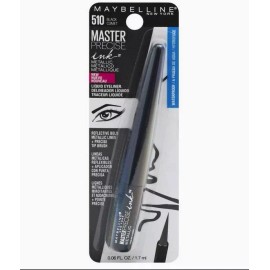 MAYBELLINE - Master Precise Ink Metallic Liquid Eyeliner, Black Comet - 0.06...