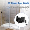MEKILYN RV Shower Door Handle for Tri-Slide Door with Bumper