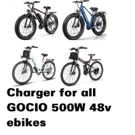 coming data AC adapter  power supply battery Charger for Gocio 500w 48v e-bike (not 3 pin)