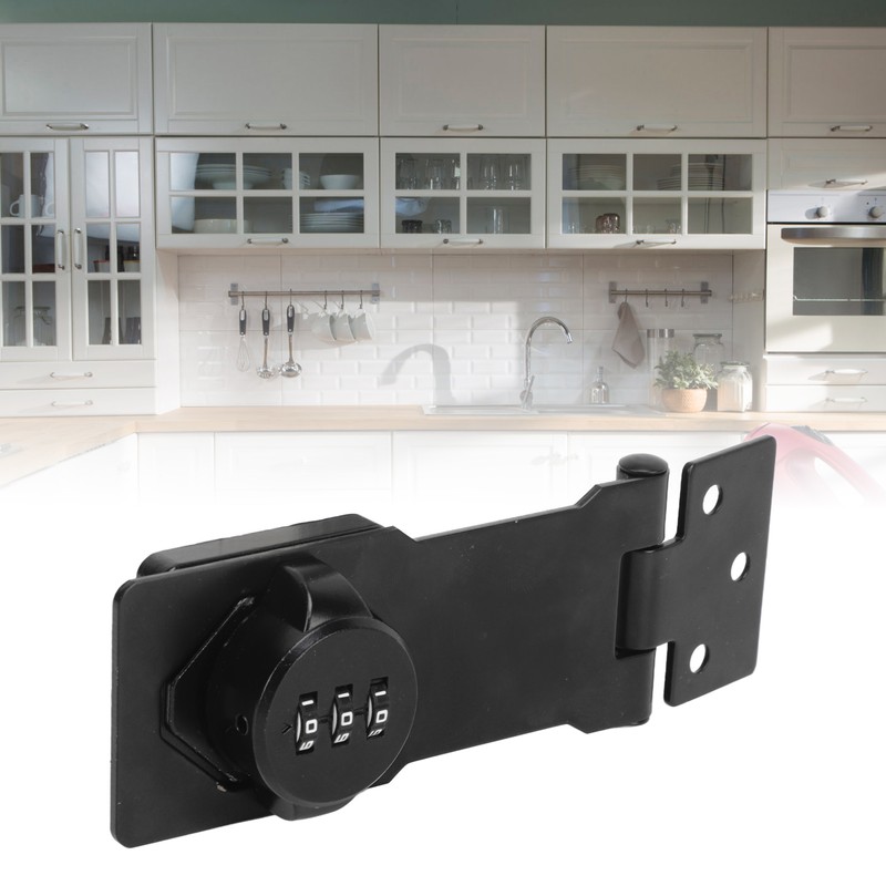 Mechanical Password Lock 3 Digit Combination Anti Theft Hasp Lock