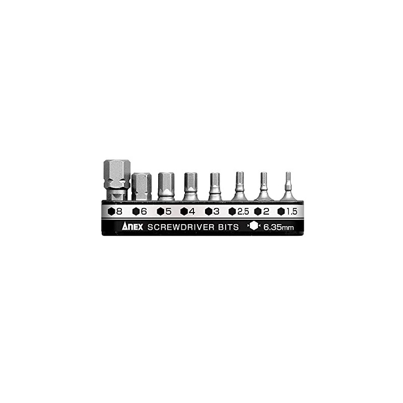 ANEX AK-51P-B8H1 Ultra Short Bit Hex Wrench with Holder, 8