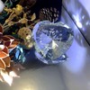WOSHIDEFA 75th Birthday Gift for Women: Crystal Heart Keepsake Paperweight