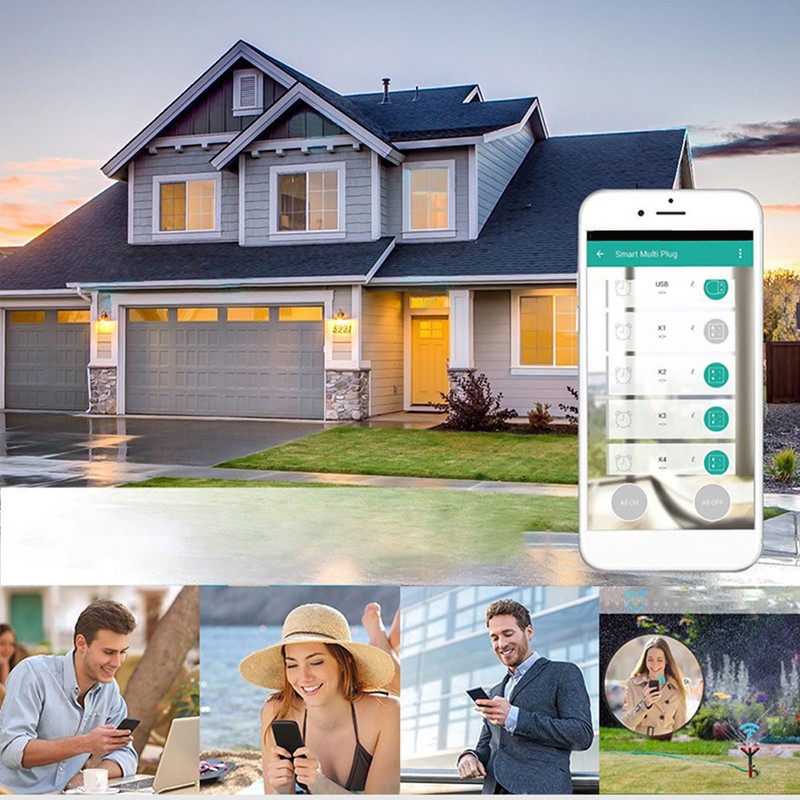 Wifi Smart Plug Wifi Dual Outlets Socket Shunt Double Control