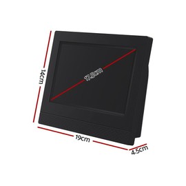 Artiss 7" Digital Day Clock Alarm Calendar Dementia Date Week Month Year Black