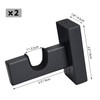 TOBWOLF 2PCS Hockey Stick Display Case, Hockey Stick Hanger Holder,