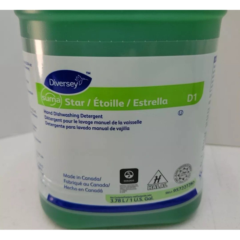 Diversey 957227280 Suma Star D1 Hand Dishwashing Detergent 1 Gallon