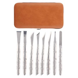 Kit Profesional de Pedicura, 8 Piezas de Limas de Acero Inoxidable para Uñas Encarnadas, Callos y Piel Muerta, con Cepilladora y Afeitadora para Pies