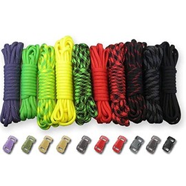 Paracord Planet 550lb Type III Paracord Combo Crafting Kits with Buckles (Zombie)