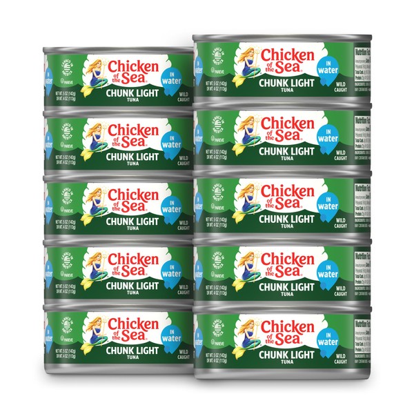 Chicken of the Sea Chunk Light Tuna in Water, 5