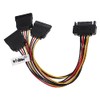 vhbw SATA Power Cable to 3X SATA Female for Hard