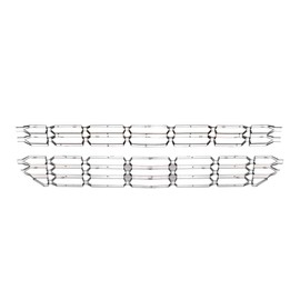 CoolCar-auto Fits for 2016-2018 Chevy Silverado 1500 Chrome Grille Overlay Snap On Insert