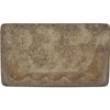 Tenedos Premium Classic Noce Brown Travertine Resin Soap Dish Holder