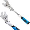 Flexhead Adjustable Wrench, 10" to 12" Ratcheting Crescent Wrenches with