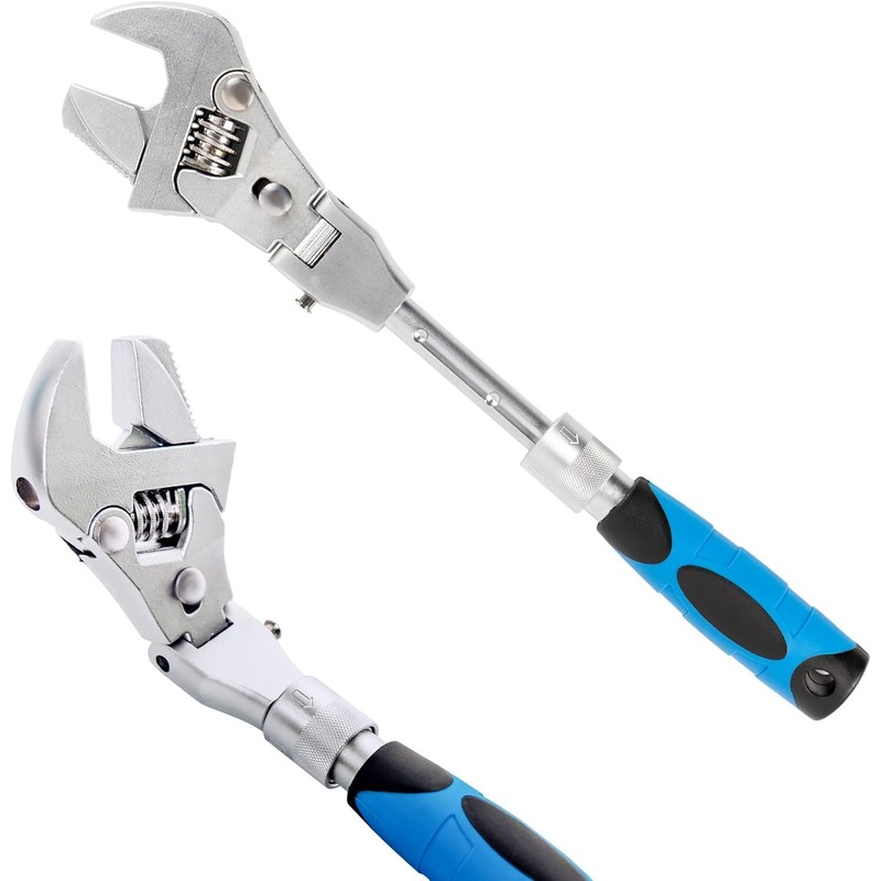 Flexhead Adjustable Wrench, 10" to 12" Ratcheting Crescent Wrenches with