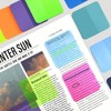 Transparent Sticky Note, 8 Counts/160 Sheets Square Waterproof Self Adhesive