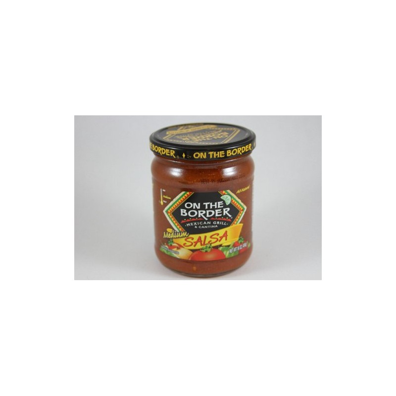On The Border Salsa - Medium, 16 oz. (Pack of