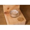 Dekobox Incense Burner Made of Pine Wood Height Adjustable