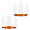 Weewooday 2 Pcs Fabric Drum Light Shade Modern Drum Lamp