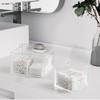 Q-Tip Holder with Lid, Cotton Ball and Cotton Buds Organiser,