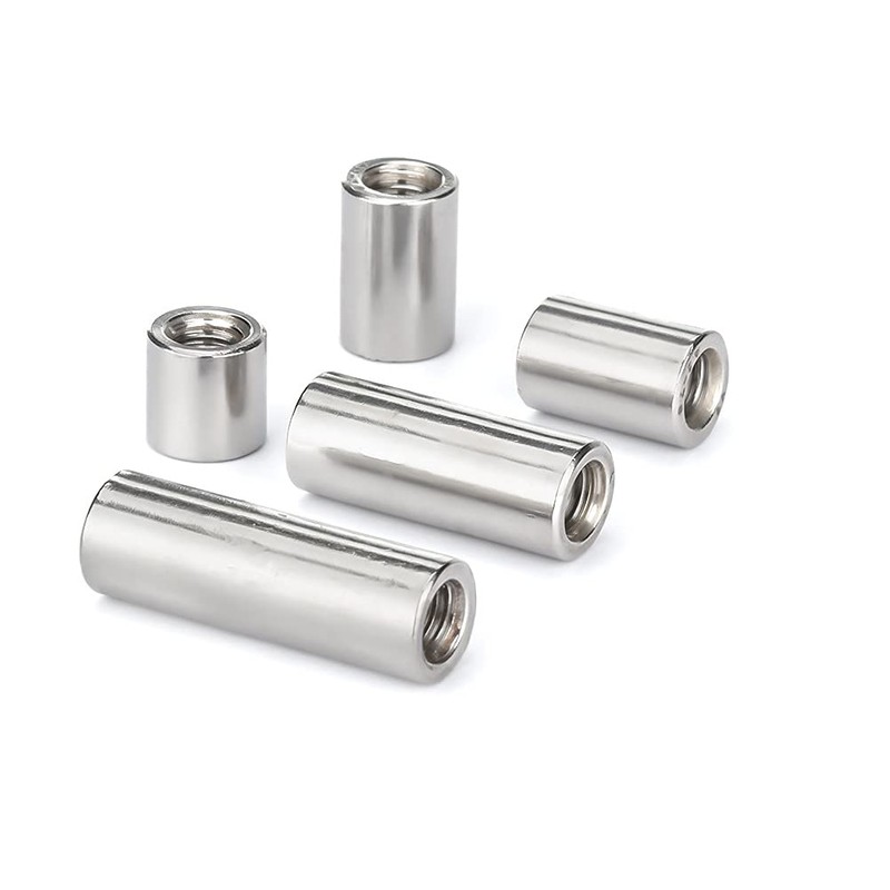 BOZONLI M3 Round Connector Nuts, Female Thread Rod Studding Stainless