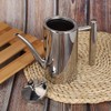 Natudeco Oil Pot Kitchen Oil Bottle Stainless Steel Dustproof Leak-proof