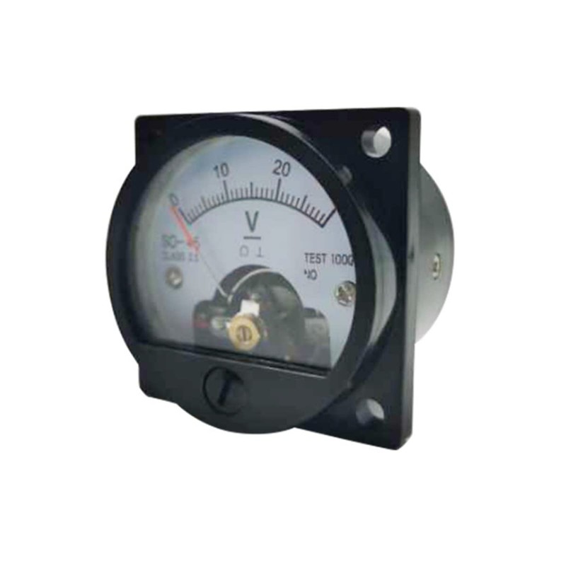Analog Dial Panel Meter Voltmeter Gauge SO-45 DC 0-3V Round