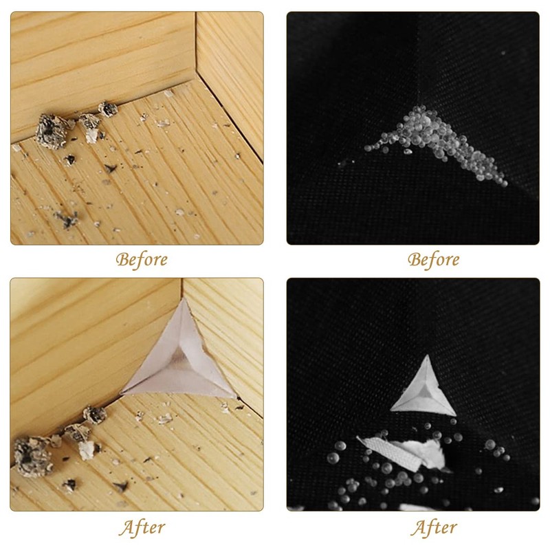 Pack of 100 Transparent Edge Dust Protection for Cupboard Drawer