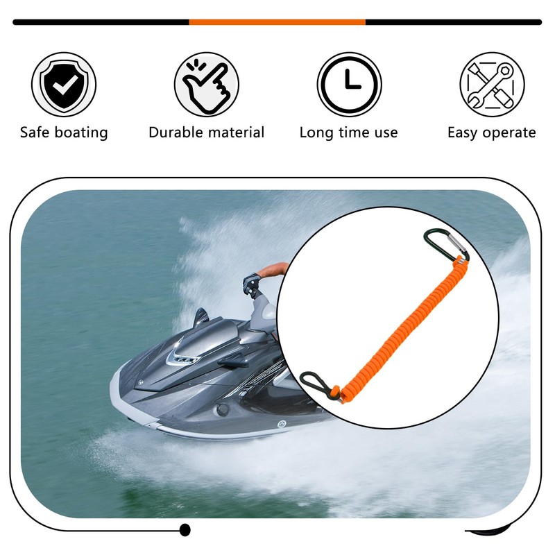 AFEISOL Boat Key Lanyard Fit Most Marine Outboard Replace 8M0092850