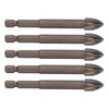 5Pcs Cross Drill Bit 1/4in Hex Shank Tile Glass Ceramic