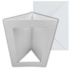 Stella Weds 10 Pack A6 White Rounded Oblong Aperture Card