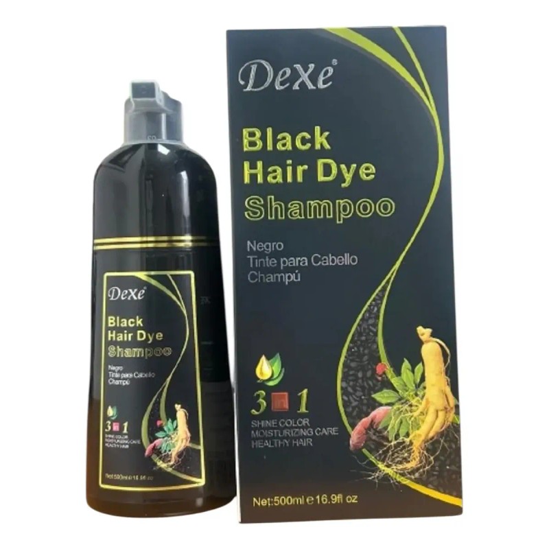 Shampoo Tinte Dexe Cabello Barba 2pzs