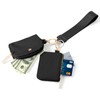 Keychain Wallet Mini Zip Around Wristlet Wallets for Women Detachable
