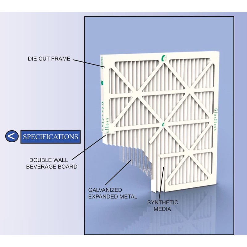 20x25x2 MERV 11 AC & Furnace 2" Depth Air Filters.