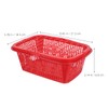 SEWOART Mini Fruit Basket with Lid 8.46X5.70X3.14In Plastic Berry Picking