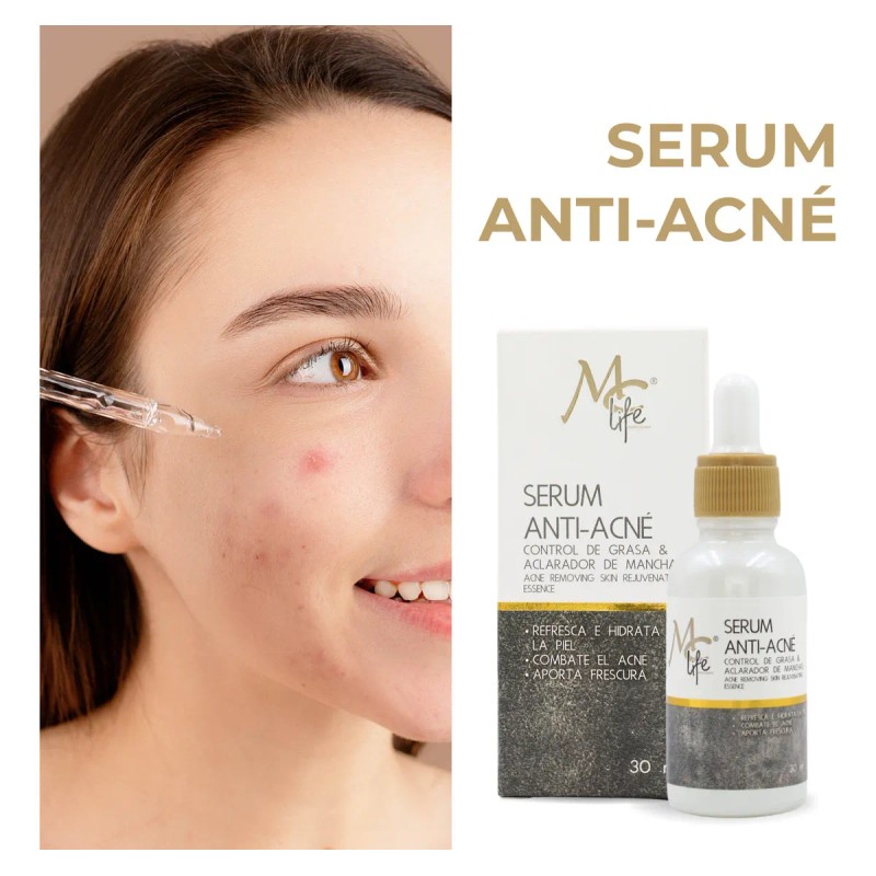 Kit Control Acné Piezas Life Limpiador Serum Crema Cara