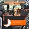 FAHKNS Dog Car Seat Cover with Hard Bottom-Detachable,Back Seat Extender