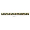 RUSPEPA Kraft Wrapping Paper Roll - Green Leaf Pattern -