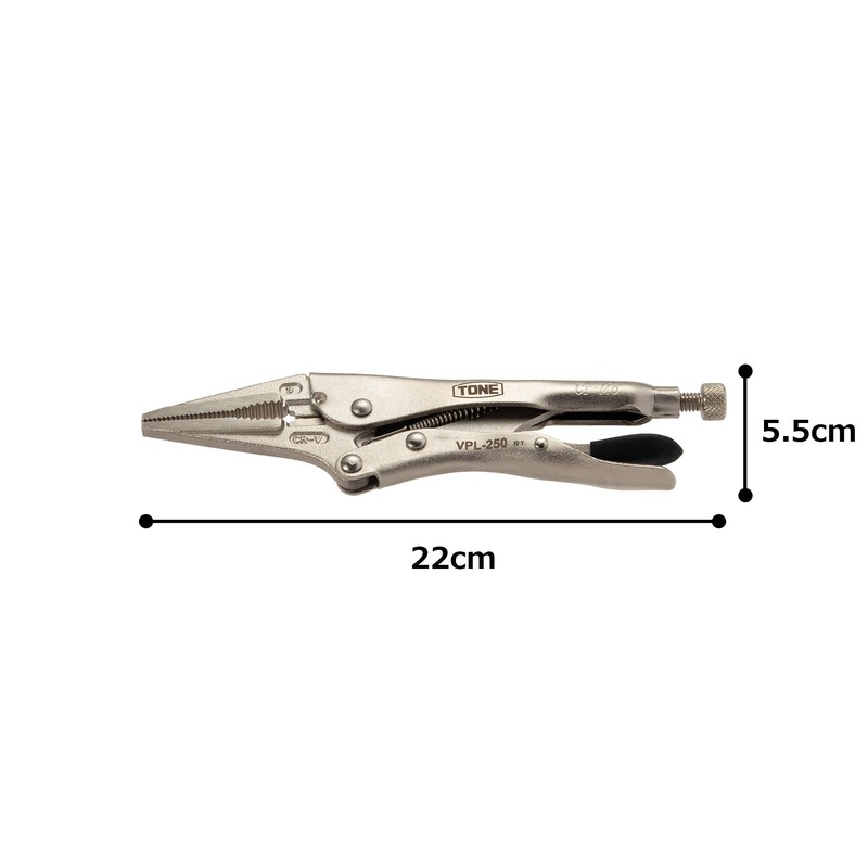 Tone VPL-250 Grip Pliers (Long Nose) Total Length 8.7 inches