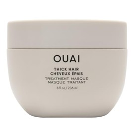 OUAI Thick Hair Mask - Deep Conditioning Hair Mask (8 Fl Oz) | With Almond Oil, Olive Oil & Hydrolyzed Keratin, Restores Damaged Strands, Phthalate & 
