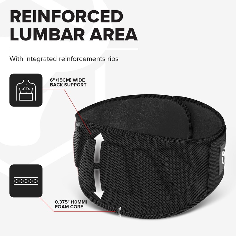 Weightlifting Belt For Men and Women - 6 Inch Auto-Lock