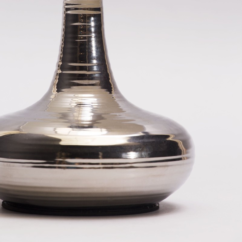 LITECRAFT Mini Scratched Table Lamp Base with Tapered Shade -