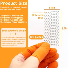 LUTQ Stainless Steel Brick Weep Hole Covers for Brick Walls - 100 Pack Diamond Hole Brick Weep Hole Inserts (0.1in x 0.2in Aperture) with Hook and Spatula for Easy Installation and Replacement