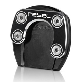 Motorcycle Side Stand Kickstand Enlarge Compatible with Rebel CMX300 CMX500 2017-2023 Compatible with Rebel 500 300 2017-2023 Black