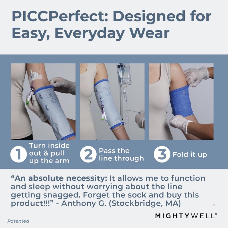 Mighty Well PICCPerfect PICC Line Cover: Soft Touch Double Layer