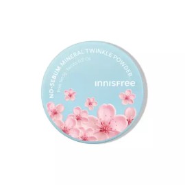 Innisfree 이니스프리 노세범 미네랄 파우더 스프링 트윙클 에디션 5g (2종 택1) Innisfree No Sebum Mineral Powder Spring Twinkle Edition 5g (Choose One of 2 Types) [Cherry]