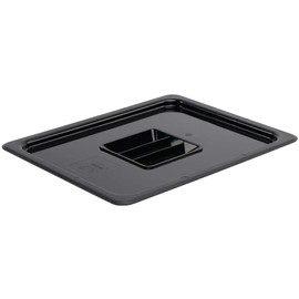 Vogue U475 Polycarbonate 1/2 Gastronorm Lid, 325 mm L x 265 mm W, Black