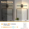 KELIDEN 24 inch Black Bathroom Light Fixture 5 Color Temperature