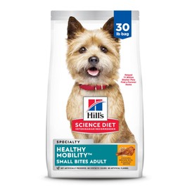 Hill's Science Diet Healthy Mobility, Adult 1-6, Mobility Support, Dry Dog Food, Chicken, Brown Rice, & Barley, 30 lb Bag